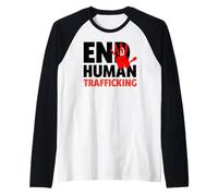 T-Shirt Fin à la traite des êtres Humains Manche Raglan
