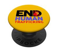 T-Shirt Fin à la traite des êtres Humains PopSockets PopGrip Adhésif