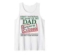 T-Shirt First National Bank of Dad Débardeur