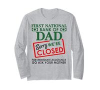 T-Shirt First National Bank of Dad Manche Longue
