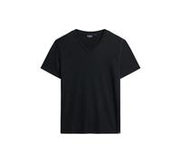 Superdry Slub Short Sleeve V Neck T-shirt Bleu S Homme