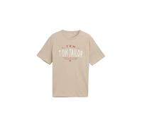 TOM TAILOR 1046756 T-Shirt, 11032-Cashew Beige, S Hommes