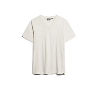 Superdry Slub Short Sleeve V Neck T-shirt Beige S Homme