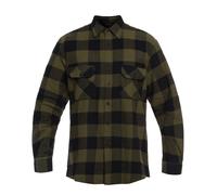 T-shirt Flannel Shirt Light Longsleeve Mil-Tec - Black/Olive 3XL