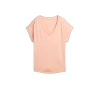 T-shirt fluide col V femme Tom Tailor Denim Jaune M