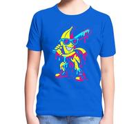 T Shirt Fluo Enfant- à Manches Courtes imprimé Banane Confortable décontracté Motif fruité ludique Doux à Porter au Quotidien (Blue 11-12 Years)