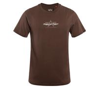 T-Shirt Foam Middle Logo Alpha Industries - Powder Brown 3XL