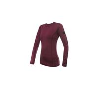 T-shirt fonctionnel à manches longues femme Sensor Merino Air Port rouge S