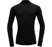 T-shirt fonctionnel à manches longues pour hommes Devold Lauparen Merino 190 Zip Neck Noir S