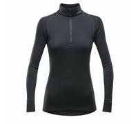 T-shirt fonctionnel femme Devold Duo Active Woman Zip Neck Noir S