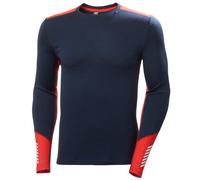 T-shirt fonctionnel homme Helly Hansen Lifa Merino Midweight Crew Taille: XL / Couleur: bleu foncé