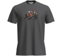 T-shirt fonctionnel homme Icebreaker M Mer 150 Tech Lite SS Tee Catch Me Outs Taille: XL / Couleur: gris foncé