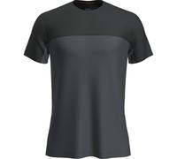 T-shirt fonctionnel homme Icebreaker Men Merino 125 Cool-Lite™ Sphere III SS Tee Colour Block Taille: L / Couleur: gris / noir