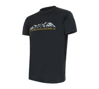 T-Shirt Fonctionnel Homme Sensor Coolmax Tech Mountains Limited Noir XXL