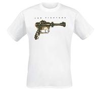 T-Shirt Foo Fighters Ray Gun Slim Fit pour Homme Blanc