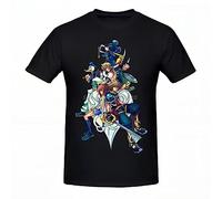 T-Shirt for Men Kingdom Hearts - Characters Cover Cotton Kingdom Hearts T Shirt Funny Anime Men Tee Streetwear Harajuku