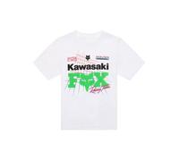 T-shirt Fox Racing Kawasaki Enfant blanc 8 ans