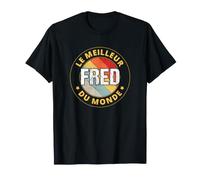 T-Shirt Fred - Homme - Nommé Fred - Manche courte - Noir - S - Classique