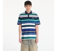 T-shirt FRED PERRY Striped Relaxed Polo Shirt Deep Mint M