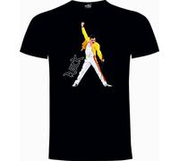 T-shirt Freddie Mercury Rock Black, Noir , XL