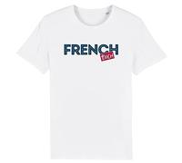 T-Shirt French Touch - pour Homme - Imprimé en France - Coton 100% Bio - Cadeau Anniversaire French Touch Original Rigolo (Blanc, M)