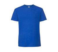 T-shirt Fruit of the Loom Ringspun Premium Bleu XL