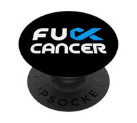 T-Shirt Fuck Cancer - Fuck Colon Cancer Awareness PopSockets PopGrip Adhésif
