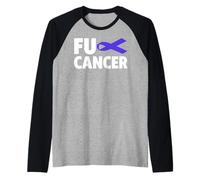 T-Shirt Fuck - Sensibilisation au Cancer du pancréatique Manche Raglan
