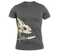 T-shirt Full Body Skeleton Helikon - Shadow Grey 3XL