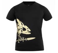 Helikon-Tex Full Body Skeleton Homme T-shirt Graphique Militaire Gym Coton Noir