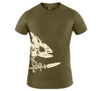 T-shirt Full Body Skeleton Helikon-Tex - Olive Green 3XL