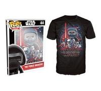 T-shirt Funko Pop Tees Star Wars The Force Awakens Poster S Noir G