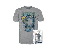 T-Shirt - FUNKO - Star Wars - Leia - Gris - Manches courtes - Col classique S