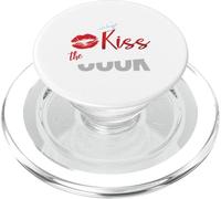 T-Shirt Funny Kiss The Culinary Chef Cook Baker PopSockets PopGrip pour MagSafe