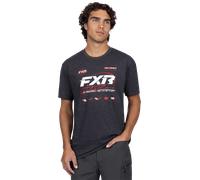 T-Shirt FXR Race Division Premium Asphalte Chiné/RougeL Asphalte Chiné,Rouge