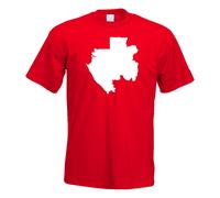 T-Shirt Gabon Contour Pour Hommes Funshirt Imprimé Design