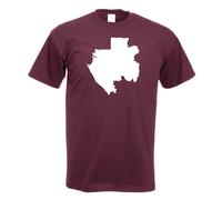 T-Shirt Gabon Contour Pour Hommes Funshirt Imprimé Design