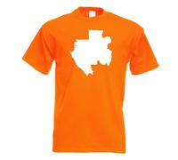 T-Shirt Gabon Contour Pour Hommes Funshirt Imprimé Design