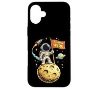 T-Shirt Galaxy Moon Spaces Science Geeks I'm Now Here Coque pour iPhone 16 Plus