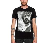 T-shirt Game of Thrones Tyrion Drink and Know Things Elbenwald noir - XL