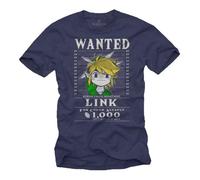 T-Shirt Gamer Homme Bleu - Link the Legend - Idée Cadeau Geek Zelda Enfant XXXL