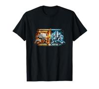 T-Shirt Gaming -Old School vs New Era Duel Arcade Génération T-Shirt