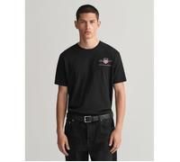 GANT T-shirt Reg Archive Shield EMB manches courtes Noir M Homme