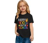 T-Shirt Garcon 17 Ans,T-Shirt à Manches Courtes Imprimé Floral pour Filles Col Rond Mignon Et DéContracté Blouse Douce Et Confortable pour Les Tout-Petits Les Jeunes Et Les Adolescentes