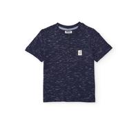 T-shirt Garçon En Maille Avec Effet Chiné Bleu 7A