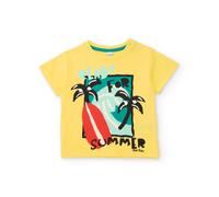T-shirt Garçon En Maille Avec Imprimé Estival Jaune 12M(74CM)