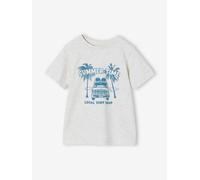 VERTBAUDET T-Shirt garçon imprimé Blanc chiné 8A
