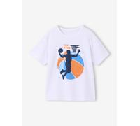 T-shirt garçon motifs graphiques manches courtes blanc 12A