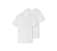 T-shirt Garçon SCHIESSER - uni - Paquet de 2 - Col arrondi - Manches courtes XS
