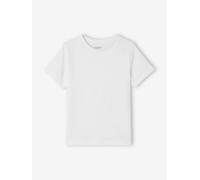 T-shirt garçon uni manches courtes blanc 2A